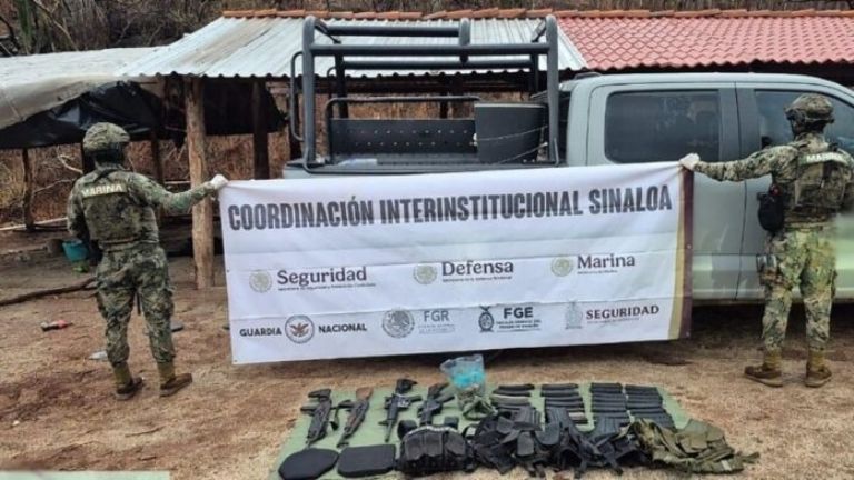 En operativo decomisaron armas, vehículos blindados y sustancias para fabricar drogas