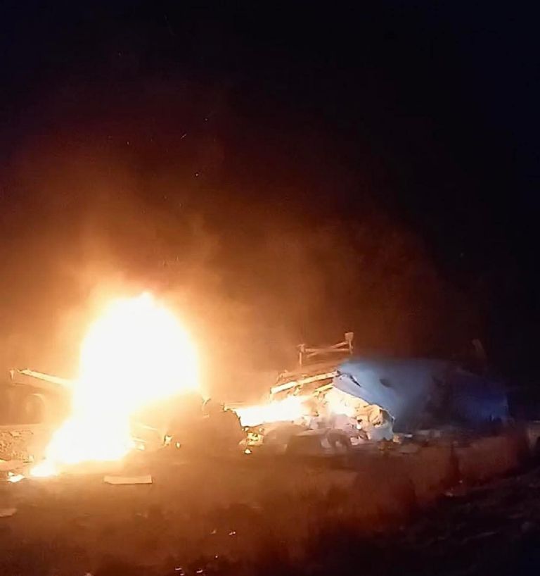 La unidad terminó por incendiarse 