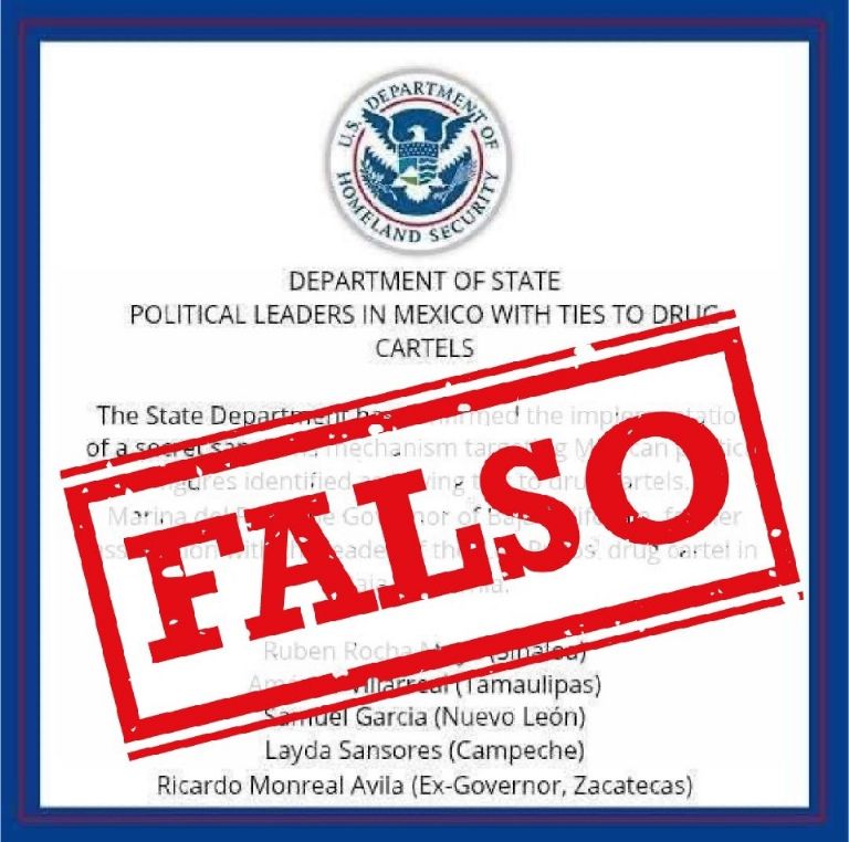 Supuesto listado del Departamento de Estado de Estados Unidos