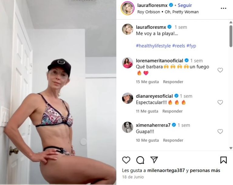 Laura Flores presumió su increíble figura