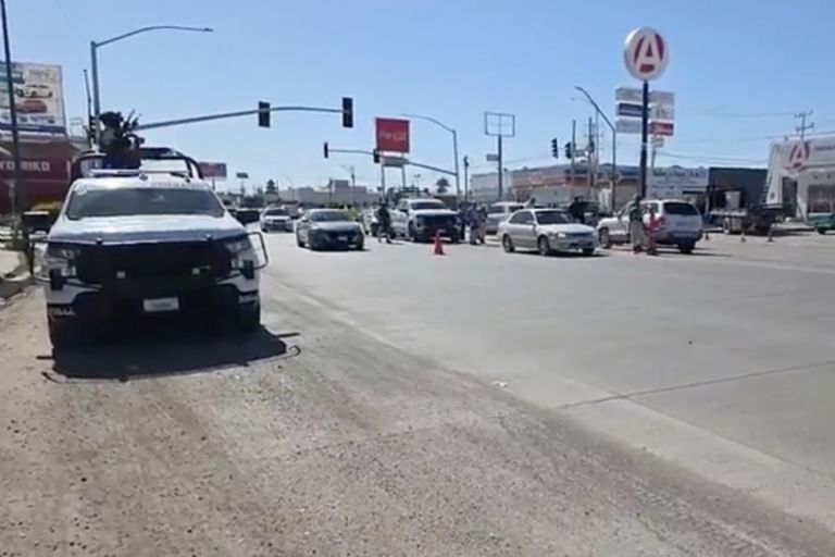 Accidente en Ciudad Obregón moviliza a las autoridades. Foto: Facebook