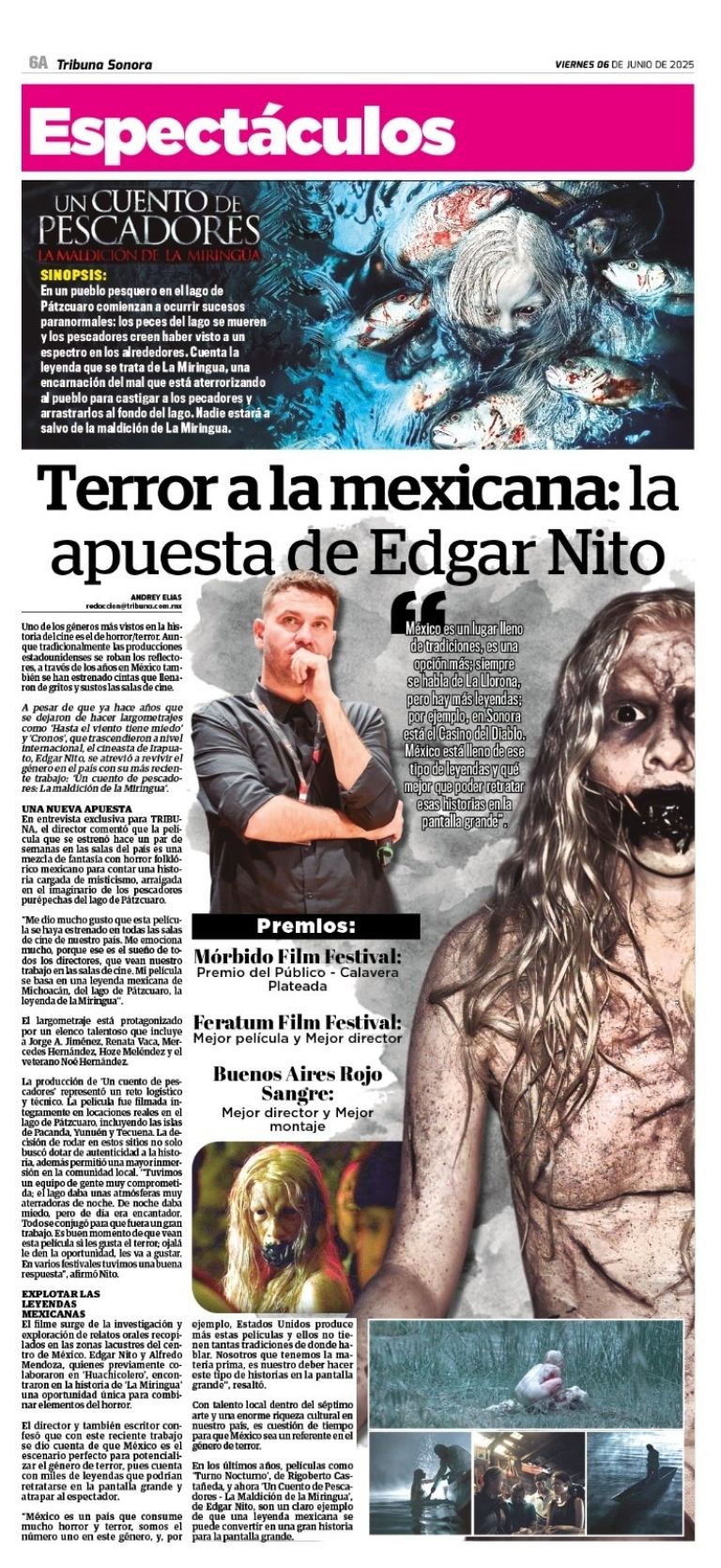 ‘Un Cuento de pescadores'; la apuesta de Edgar Nito para explotar el cine de terror en México