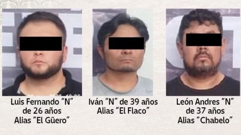 SSPC caen tres individuos presuntamente vinculados al grupo Unión de Tepito en Morelos