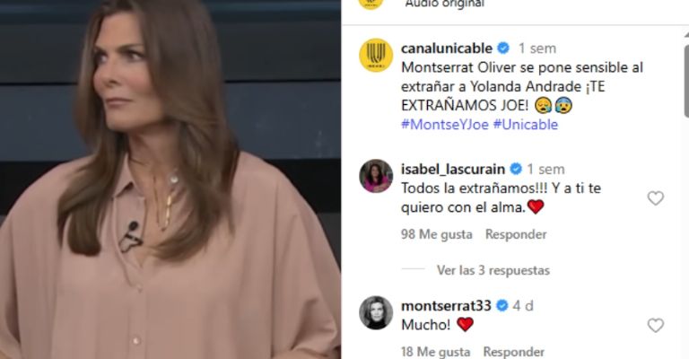Montserrat Oliver hace dura confesión sobre Yolanda Andrade