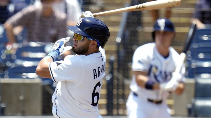Jonathan Aranda continúa 'on fire' y los Rays se imponen ante los Marlines