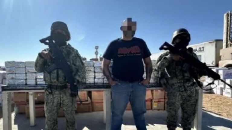 Aseguran tractocamión con más de 500 kilos de cocaína en San Luis Río Colorado
