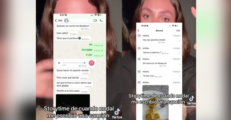 Mujer exhibe su fugaz romance con Christian Nodal y que le escribió una canción