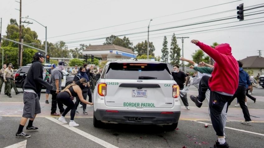Protestas por redadas contra migrantes en California desata enfrentamiento con agentes