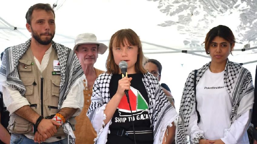 Ejército Israelí aborda barco donde viaja Greta Thunberg a Gaza, activistas serán devueltos