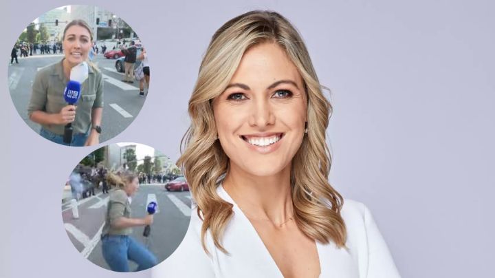 En medio de protestas en LA, agentes le disparan bala de goma a periodista australiana