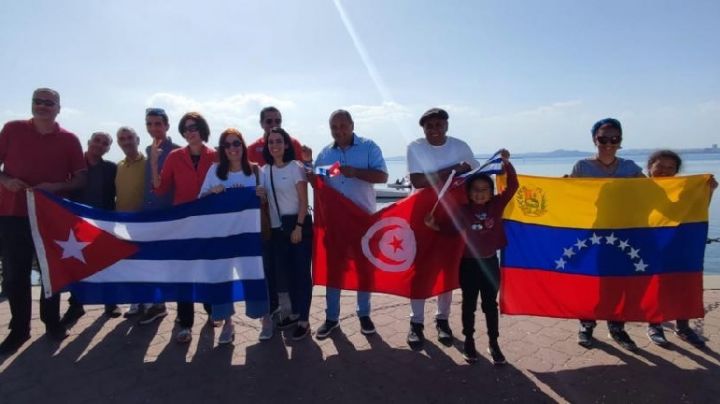 Caravana solidaria Sumud parte desde Túnez a Franja de Gaza para enfrentar el bloqueo israelí