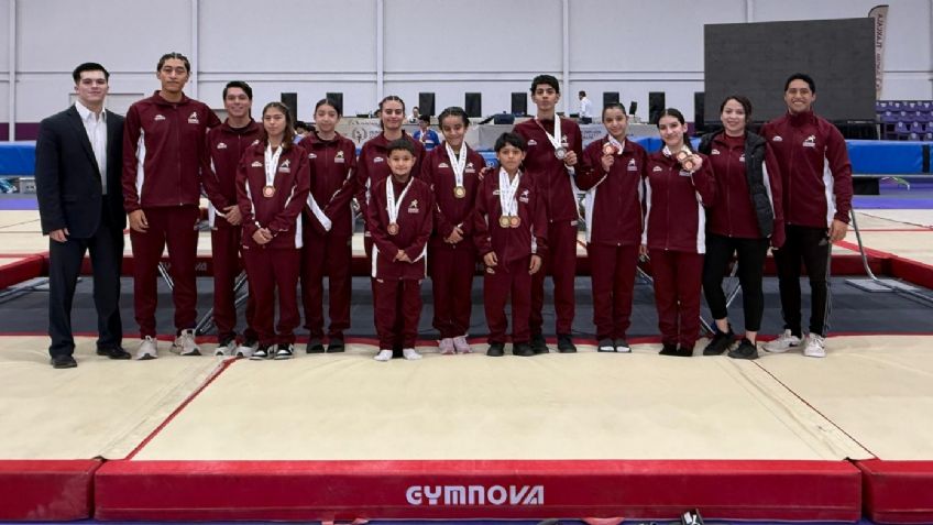 Sonora tiene jornada de  de cinco medallas en la Olimpiada Nacional de gimnasia trampolín