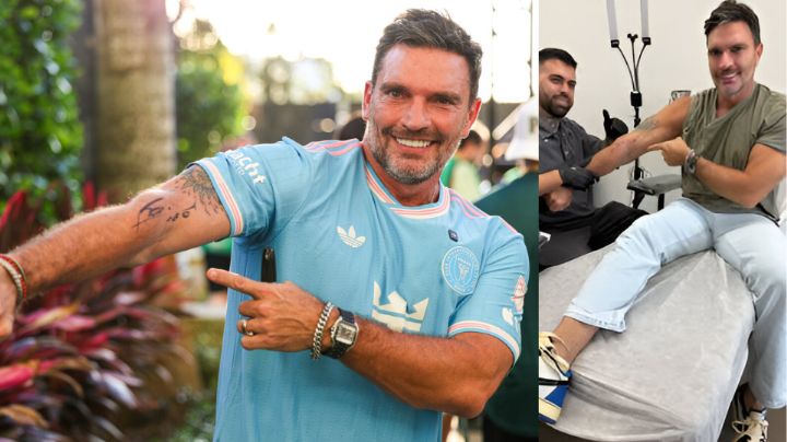 Julián Gil festeja su cumpleaños tatuándose la firma de Lionel Messi; así le quedó