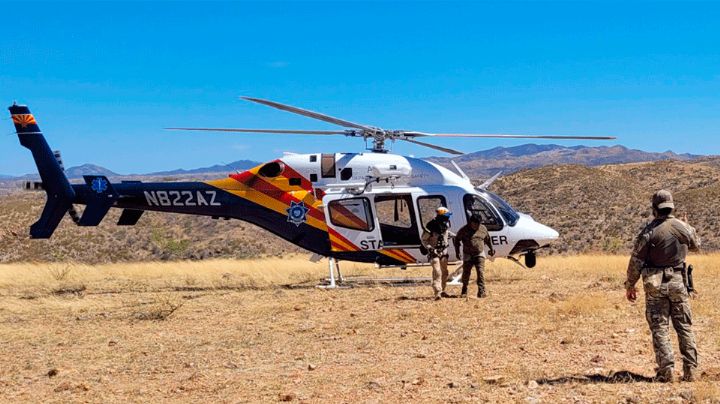 Rescatan a cinco migrantes al norte de Nogales; dos presentaban deshidratación