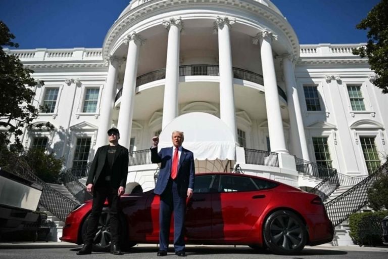 Tras la ruptura de Elon Musk con Trump las acciones de Tesla cayeron en un 5 por ciento