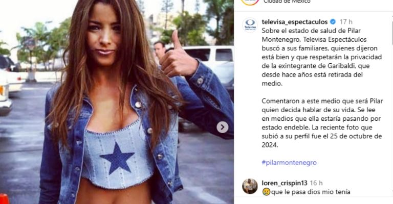 Pilar Montenegro es reportada al borde de la muerte y familia da inesperada noticia