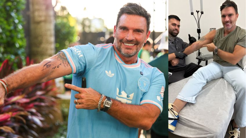 Julián Gil festeja su cumpleaños tatuándose la firma de Lionel Messi; así le quedó