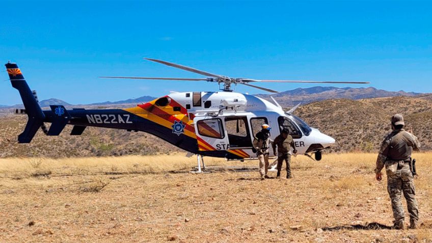 Rescatan a cinco migrantes al norte de Nogales; dos presentaban deshidratación