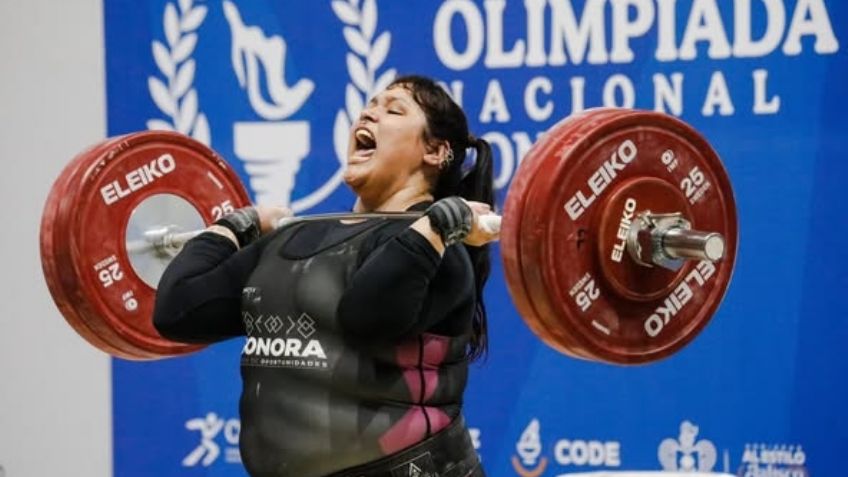 La pesista sonorense Noemí Rodríguez hace historia en la Olimpiada Nacional 2025