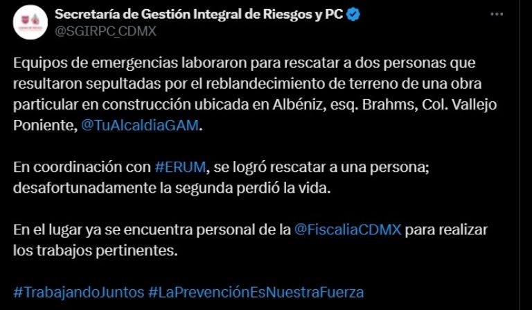 Publicación de la dependencia 