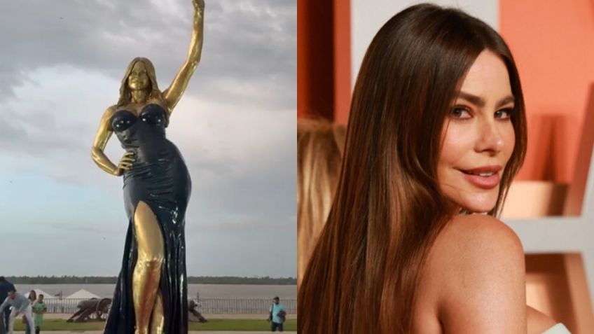 Sofía Vergara se suma a Shakira y estrena estatua en Barranquilla, Colombia