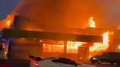 Foto ilustrativa de la nota titulada VIDEO: Tremendo incendio consume establecimiento en el centro de San Luis Río Colorado