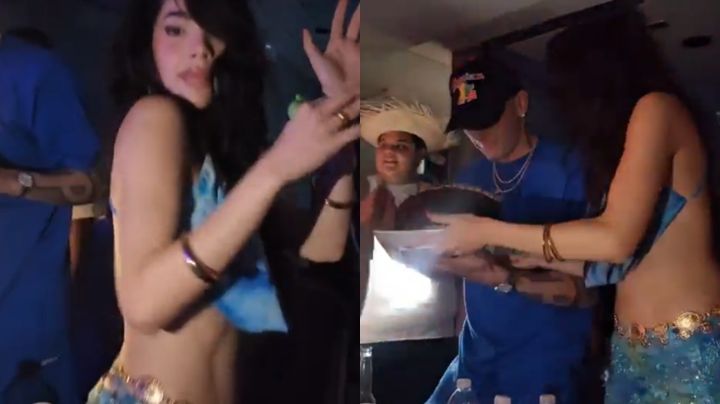 Kenia OS y Peso Pluma derrochan amor en concierto de Bad Bunny; fueron captados en VIDEO