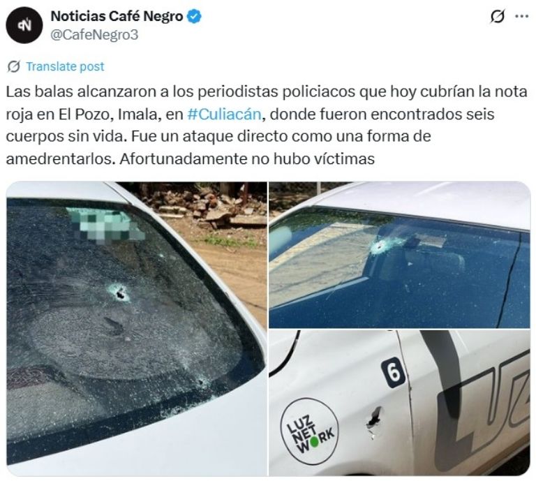 Periodistas quedan atrapados en pleno enfrentamiento en Imala