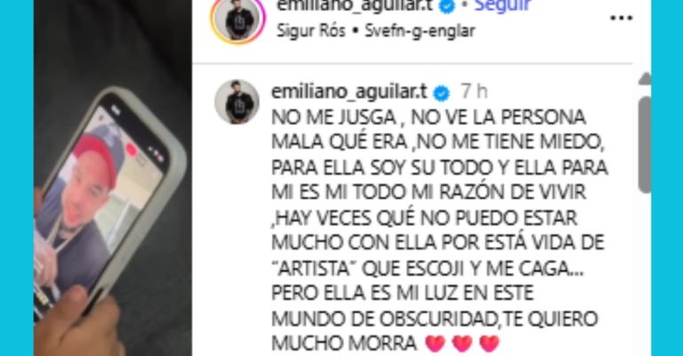 Emiliano Aguilar manda mensaje a su hija con indirecta para Pepe Aguilar