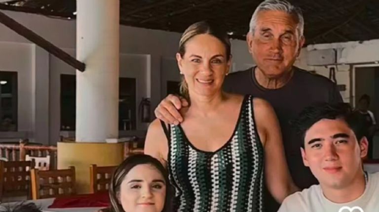 Flor Rubio y su familia 