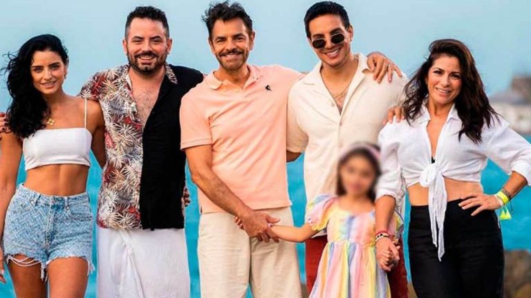 Hijos y actual esposa de Eugenio Derbez