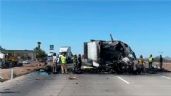 Foto ilustrativa de la nota titulada Un muerto y cuantiosos daños tras choque de tractocamiones en Guaymas-Hermosillo