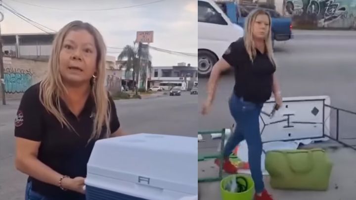 VIDEO: Nace 'Lady Tamales': Automovilista agrede a vendedora de tamales y tira su mercancía
