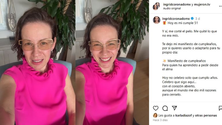 Ingrid Coronado se cambió el look
