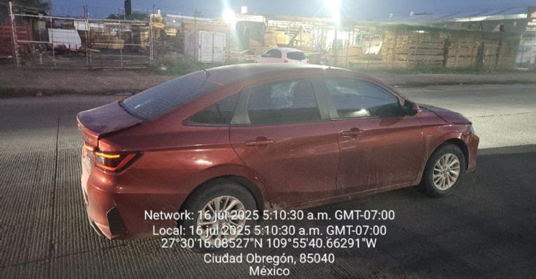 Vehículo que fue robado