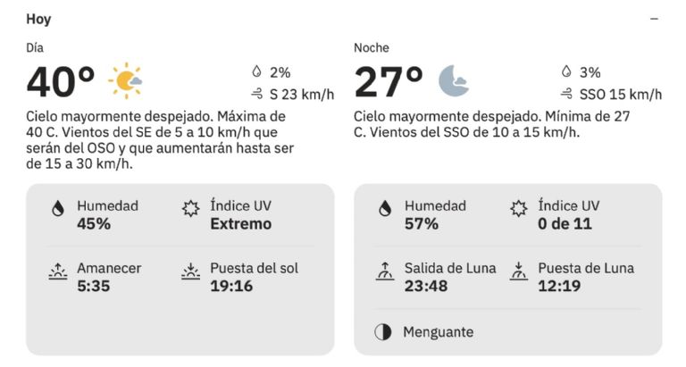 Así será el clima en Ciudad Obregón este jueves. Foto: The Weather Channel