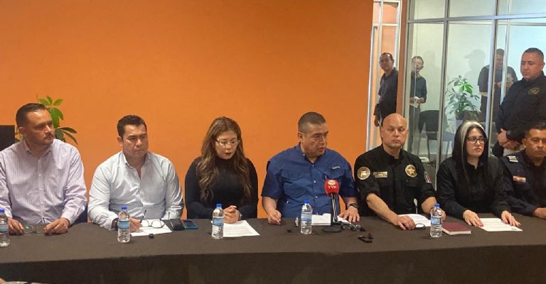 Rueda de prensa de la Fiscalía de Sonora en Ciudad Obregón