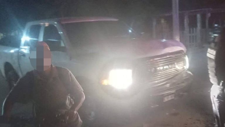 Agente de la AMIC protagonizó choque en Empalme