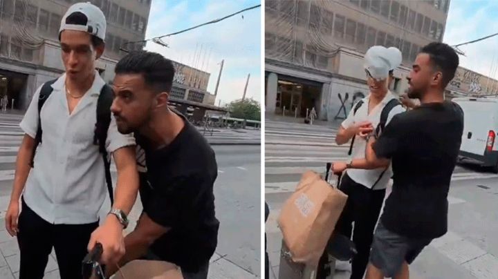 VIDEO: En vivo, influencer mexicano enfrenta intento de asalto en Bruselas, Bélgica