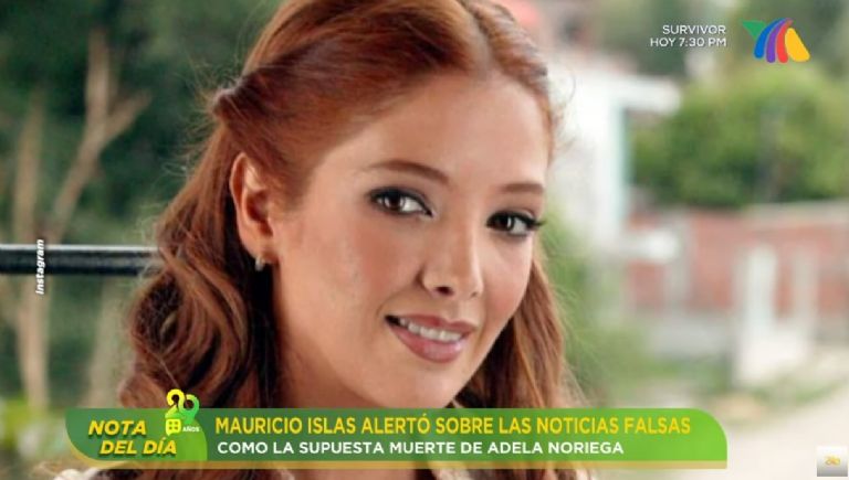 Semanas atrás reportaron la falsa muerte de Adela Noriega