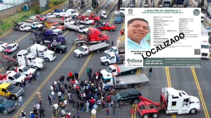 Tras bloqueos, localizan a Bernardo Aldana, líder de ACME secuestrado en el Edomex