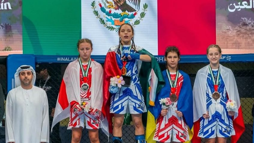Con tan solo 14 años de edad, la mexicana Wendy Lara es bicampeona Mundial Juvenil de MMA