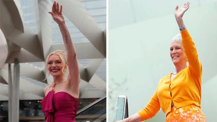 Jamie Lee Curtis y Lindsay Lohan mencionan a Claudia Sheinbaum en su visita a 'Hoy'