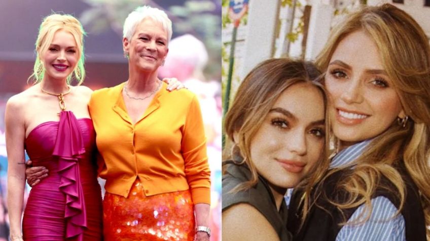 Así fue el encuentro de Angélica Rivera y Sofía Castro con Lindsay Lohan y Jamie Lee Curtis