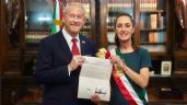 Foto ilustrativa de la nota titulada Sheinbaum se reúne por tercera vez con el embajador de EU en Palacio Nacional
