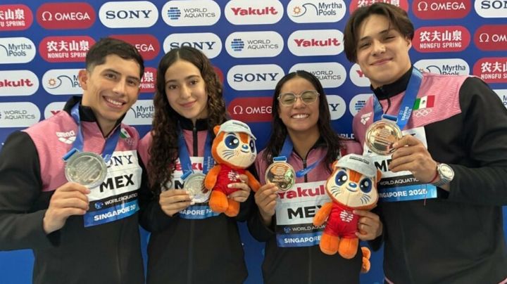 México se baña de plata en el Campeonato Mundial de Deportes Acuáticos Singapur 2025