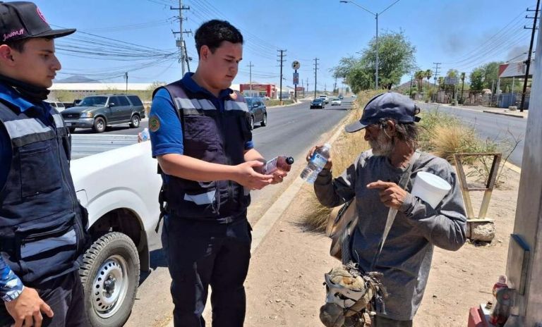 Realizan operativo en Hermosillo por altas temperaturas