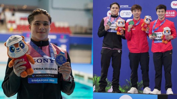 El clavadista mexicano Osmar Olvera, ganó la medalla de plata en el Mundial de Natación