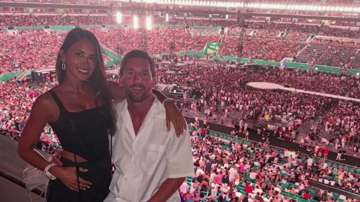 Messi y Antonela protagonizan tierna escena en concierto de Coldplay y rompen las redes