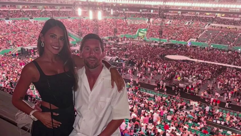 Messi y Antonela protagonizan tierna escena en concierto de Coldplay y rompen las redes